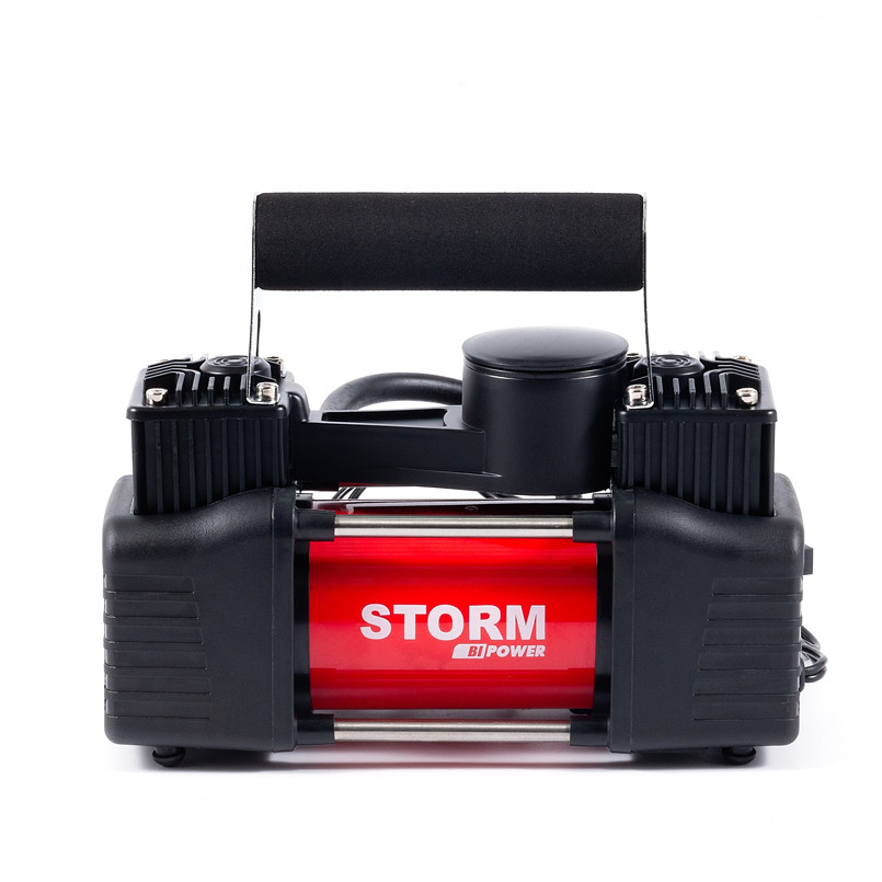 Компресор автомобільний Storm Bi-Power 10Атм 85л/хв 360Вт двоциліндровий Львів - фото 3