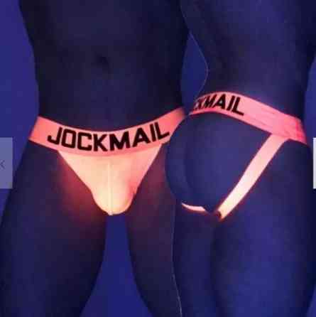 Мужские трусы джоки неоновые Jockmail универсальный оранжевый Киев
