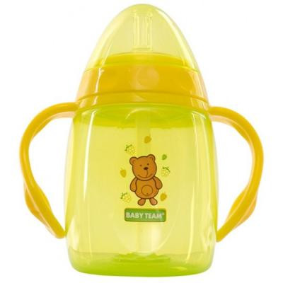 Поїльник-непроливайка Baby Team з трубочкою і ручками 250 мл (5003) Вінниця - фото 1