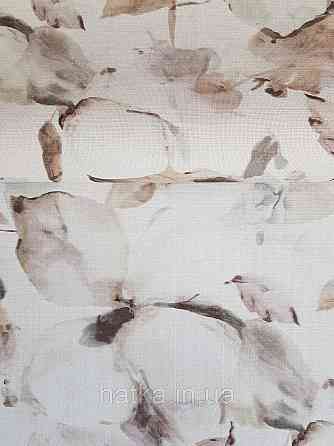 Обои виниловые на флизелиновой основе Rasch Florentine 1.06х10 цветы крупные коричневые бирюзовые белые Киев