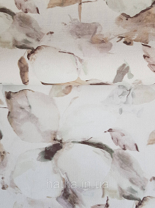 Обои виниловые на флизелиновой основе Rasch Florentine 1.06х10 цветы крупные коричневые бирюзовые белые Киев - изображение 1