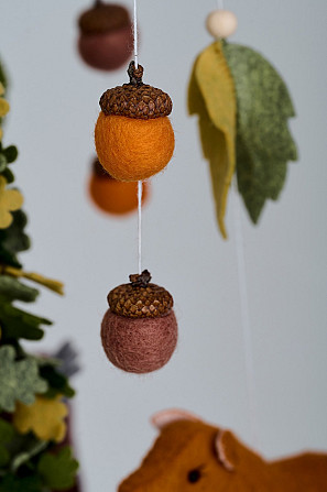 Детский мобиль на кроватку для младенцев WooolyWool «Forest» Киев - изображение 8