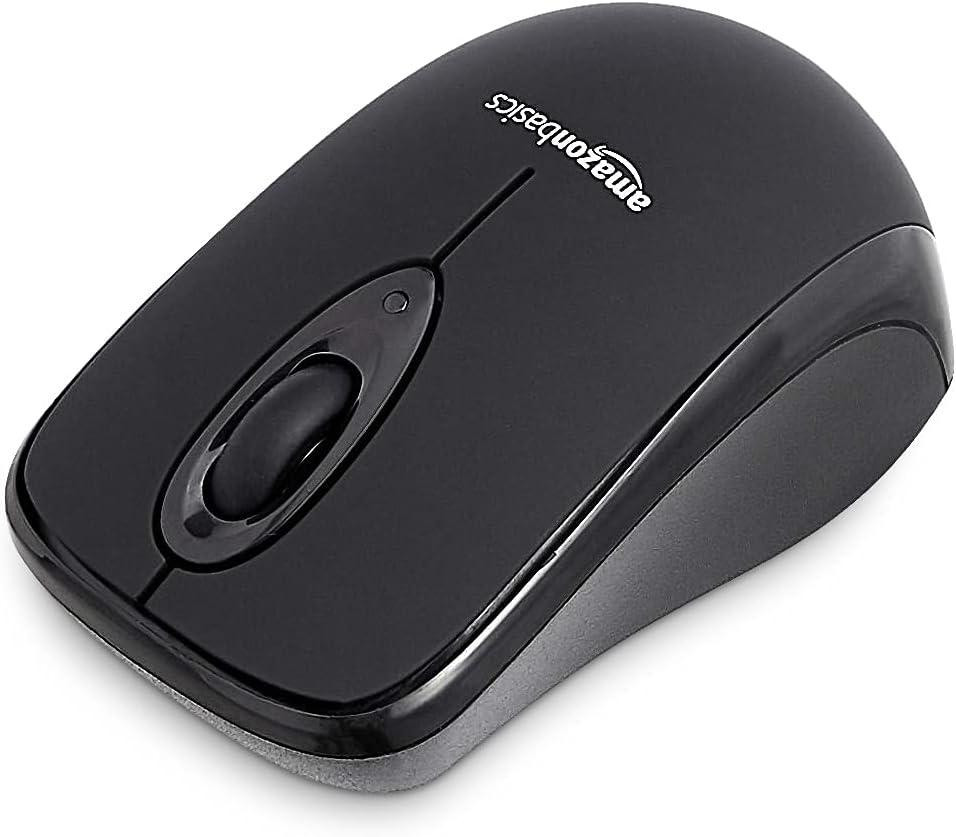 Беспроводная оптическая мышь с USB nano-приёмником черная универсальная для ноутбука и ПК Киев - изображение 3