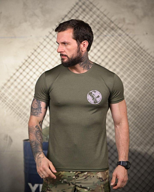 Тактическая потоотводящая футболка Palm oliva ПП4675 Одесса - изображение 2