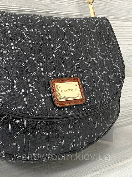 Невелика жіноча сумочка на плече Ck K6071 black Київ - фото 6