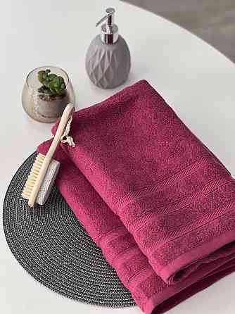 Комплект рушників Ideal Textile Косичка 2 шт (50х100 см 70х140 см) (56860755) Малиновий Чернівці
