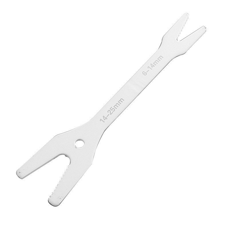 Ключ гайковий універсальний S-тип двосторонній 6-14/14-25 мм накидний, міцний та багатофункціональний Київ - фото 1