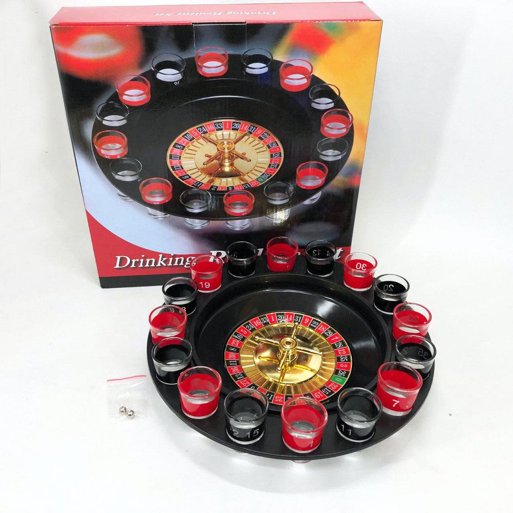 Алкогольна рулетка з чарками ігровий набір "П'яна рулетка" 16 чарок, Гра для розваг на вечірці QU-29 Львів - фото 5