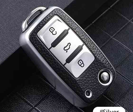 Чехол для автомобильного ключа кожа ТПУ 350 мм на 650 мм черный Киев
