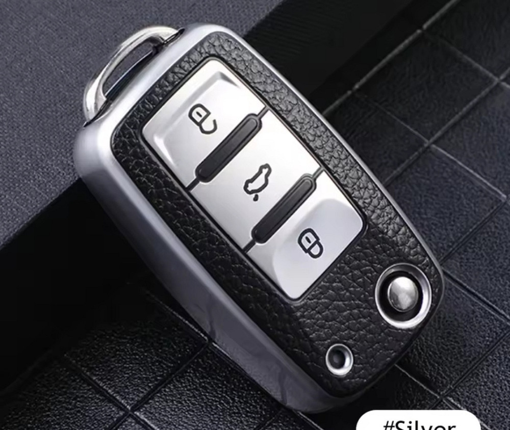 Чохол для автомобільного ключа шкіра ТПУ 350 мм на 650 мм чорний Київ - фото 2