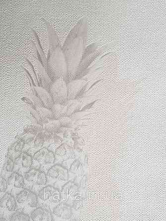Шпалери вінілові на флізелін Marburg 82191 Giulia ананаси фрукти сірі коричневі на молочному Київ