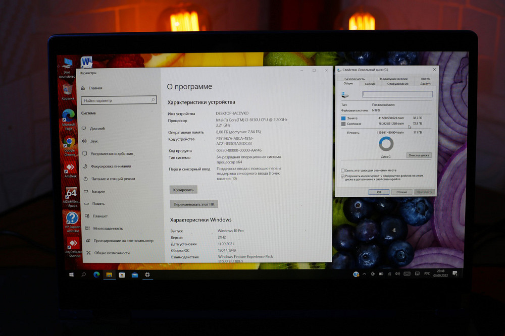 HP Pavilion x360 14-cd0xxx 14 FHD IPS Сенсорный Трансформер Ноутбук  i3-8130u / 8 gb / Ssd 128 gb + 1tb hdd Киев - изображение 4