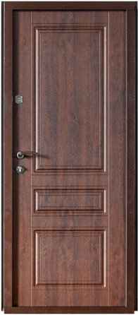 Двері вхідні Артіз ПРЕСТИЖ Б-324 RAL 8019 / Дуб бронзовий 960х1900 мм Київ