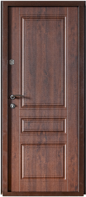 Двері вхідні Артіз ПРЕСТИЖ Б-324 RAL 8019 / Дуб бронзовий 960х1900 мм Київ - фото 2