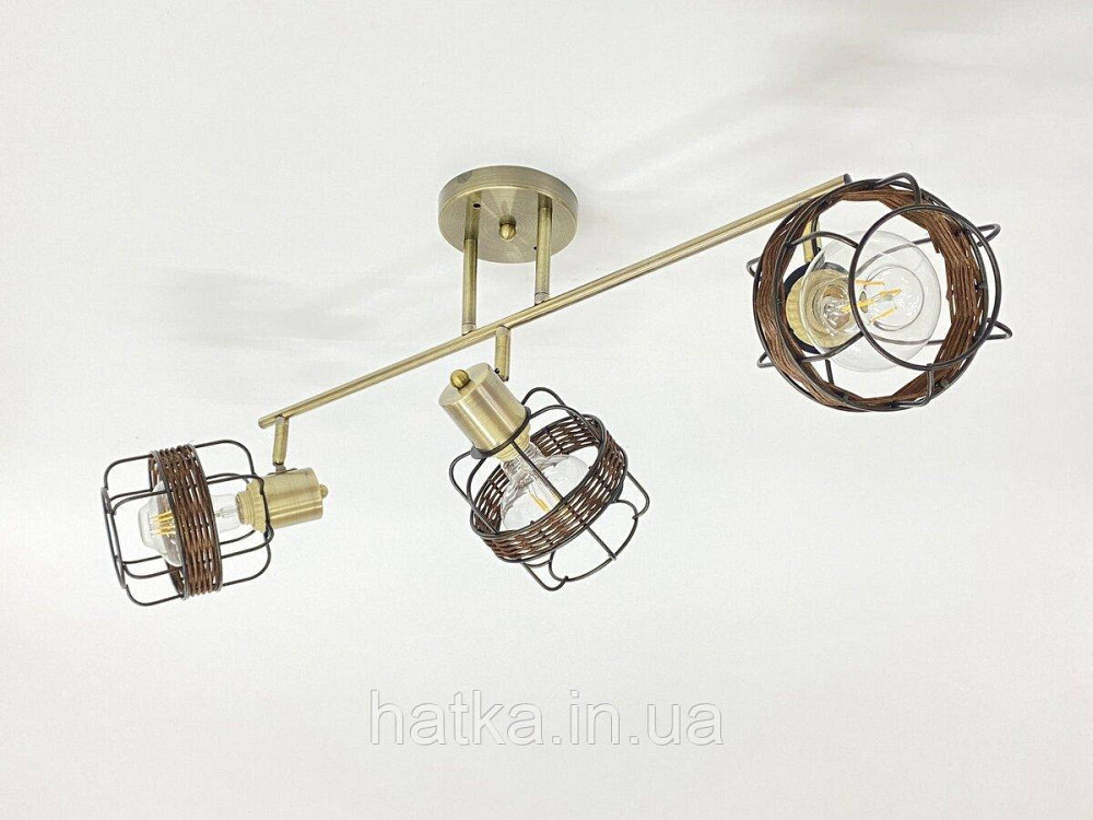 Стельова люстра на 3 плафони 91180J/3 бронза Київ - фото 1