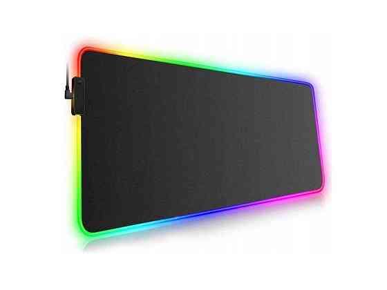 Килимок для мишки 800х300мм P2 c RGB чорний 18м ТМ T-WOLF Киев