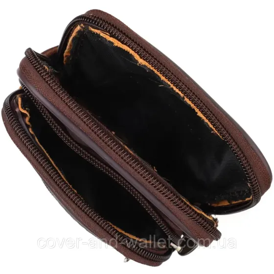 Вертикальная поясная сумка для мужчин из натуральной кожи Leather Collection Киев