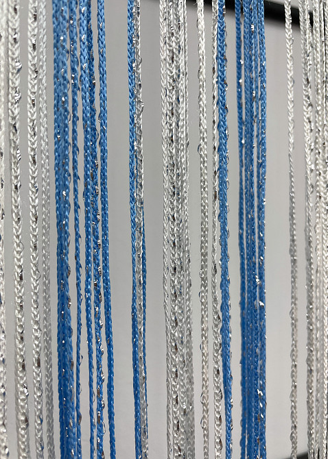 Шторы-нити с люрексом Голубой с белым 300х300см 1 шт (61-071) Киев - изображение 8