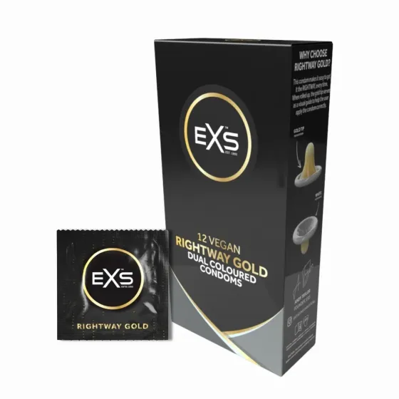 Презервативи - EXS Rightway Gold Condoms, 12 шт. Sex Aura Київ