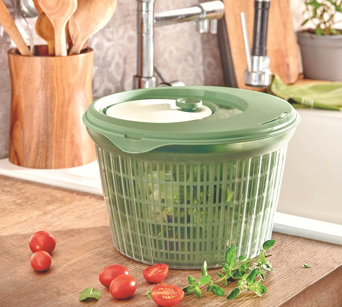 Контейнер для миття та сушки салату Snips зелений 4 л Київ - фото 6