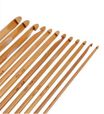 Крючки для вязания большой набор дерево 12 шт Киев - изображение 2