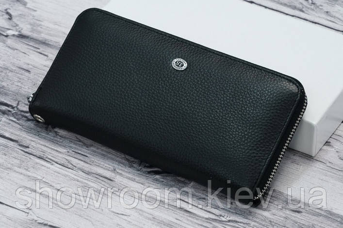 Чоловічий шкіряний гаманець на блискавці (832) Київ - фото 1