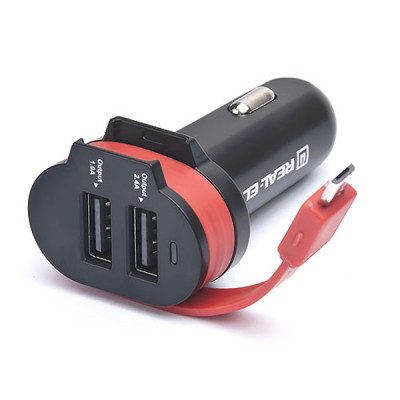 Зарядний пристрій REAL-EL CA-35 black (EL123160012) Вінниця - фото 3