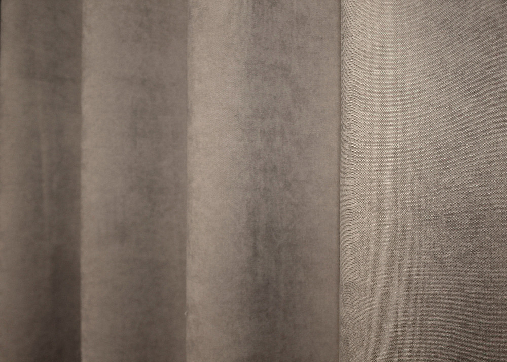 Комплект штор на люверсах VR-Textil Мікровелюр Petek № 1487ш 150х270 см 2 шт Какао (37-0212) Київ - фото 8