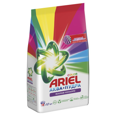 Стиральный порошок Ariel Аква-Пудра Color 2.7 кг (8006540536735) Винница - изображение 9