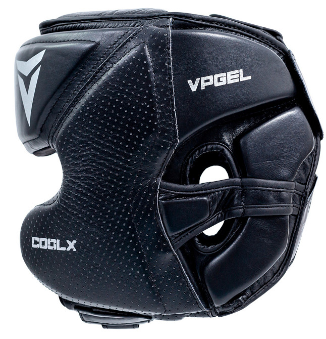Боксерський шолом з натуральної шкіри V`Noks Futuro Tec чорний розмір S/M Київ - фото 4