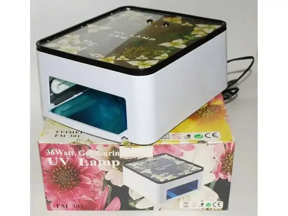 УФ лампа 36 ВТ для наращивания ногтей Simei-Femei c таймером внутри лист металла, проффессиональная Киев - изображение 5