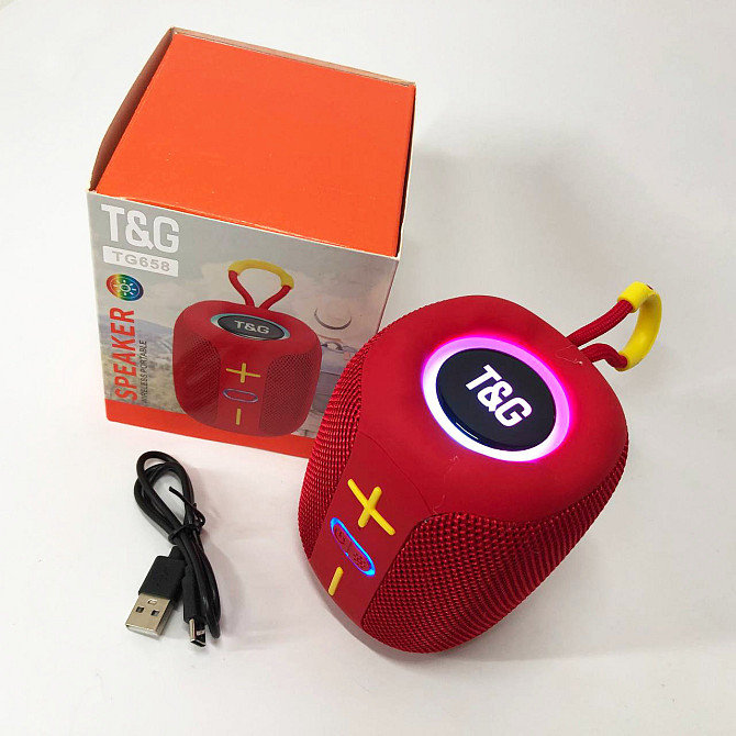 Мощная колонка блютуз с подсветкой TG658, Колонка для дома и улицы, Блютуз-колонка HM-914 с usb-портом Киев - изображение 8