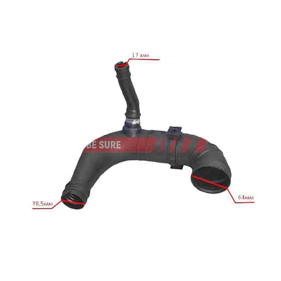 Патрубок FiAT Doblo 1.3MJTD 05-турбіни Мукачево