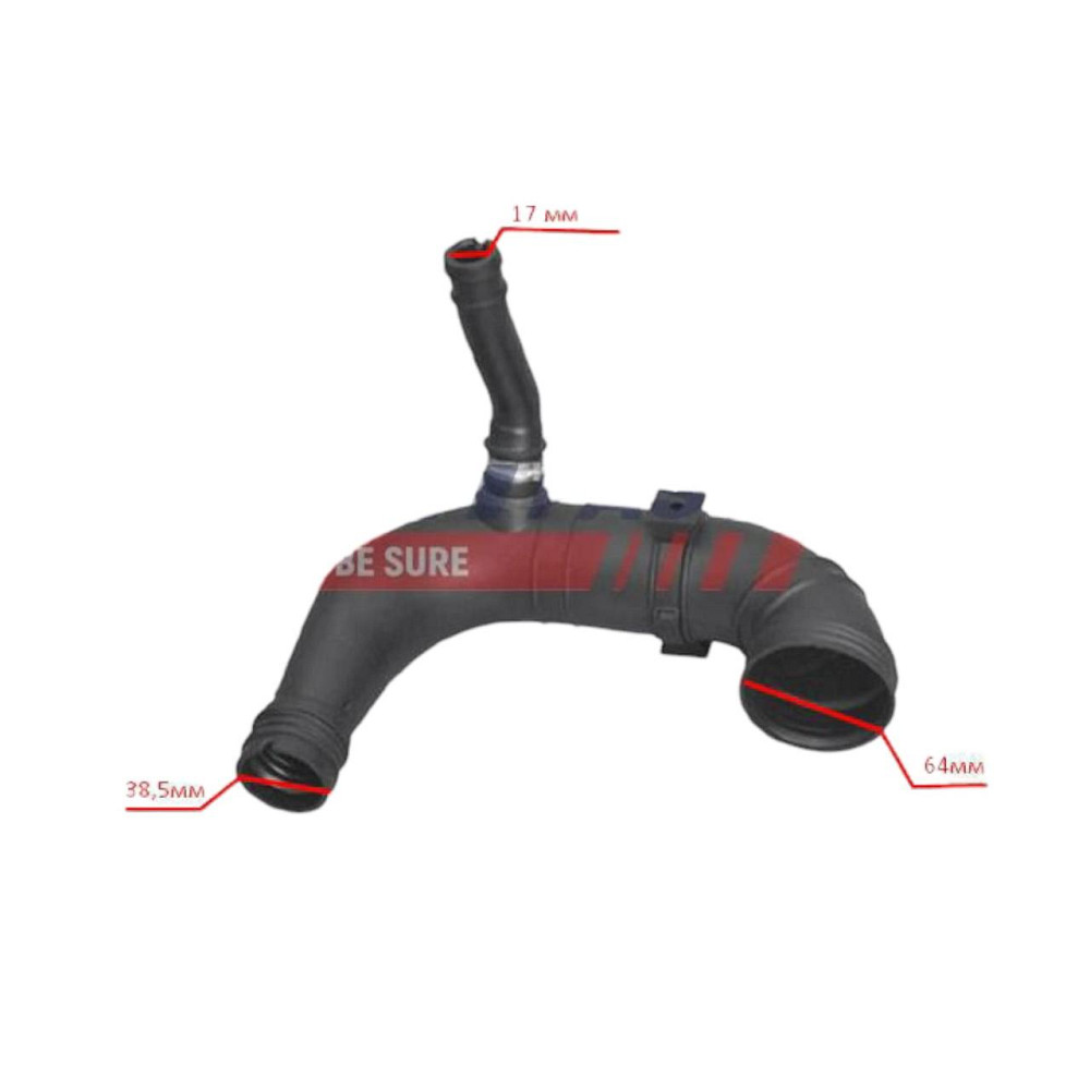 Патрубок FiAT Doblo 1.3MJTD 05-турбіни Мукачево - фото 1