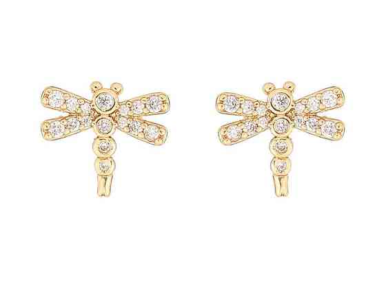 Сережки пусети позолота 18K «Бабки» 285850 ТМ XUPING Киев