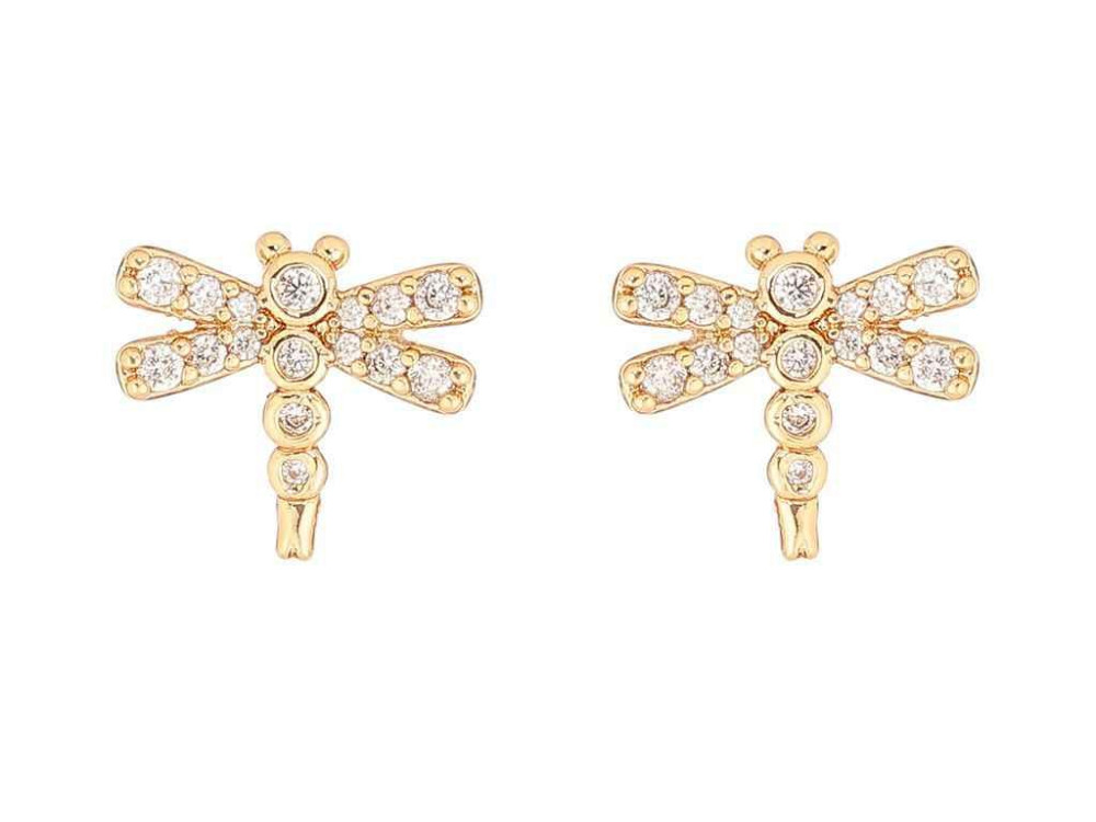 Сережки пусети позолота 18K «Бабки» 285850 ТМ XUPING Киев - изображение 1