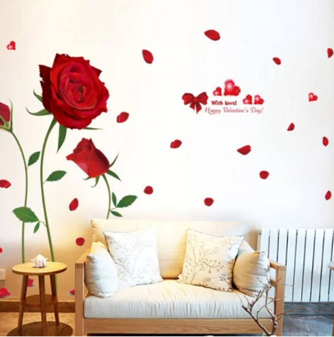 Интерьерная наклейка Красные розы Киев - изображение 4