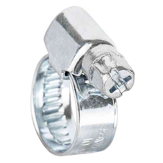 Хомут черв'ячний оцинкований 9 мм D10-16мм 25шт SIGMA (2511011) Київ