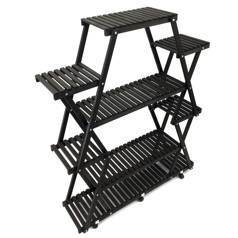 Підставка для квітів "Палезо" на коліщатках венге Миколаїв - фото 2