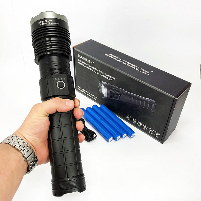 Фонарь для тактического использования AK138-1 PM60-TG 8х18650, Аккумуляторные VS-449 ручные фонари Киев - изображение 8