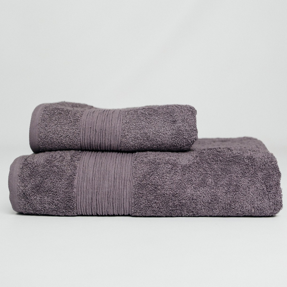 Набір Махрових рушників , Махра,Сірий, 50/90 та 70/140 Київ - фото 3