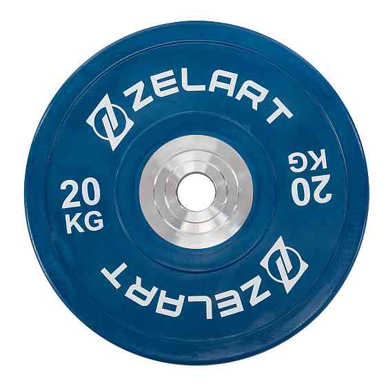 Диск бамперний для кросфіту резиновий 20 кг d-52мм Zelart-7798-20 Київ