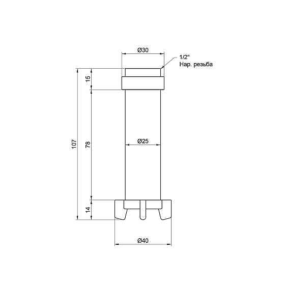 Фільтрувальний катридж Icma для фільтрів 1/2"х3/4" No752 Київ