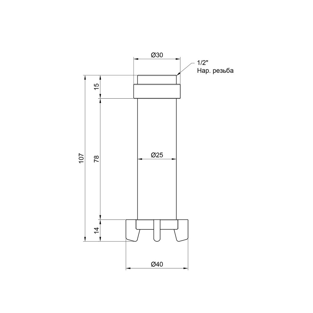 Фільтрувальний катридж Icma для фільтрів 1/2"х3/4" No752 Київ - фото 2