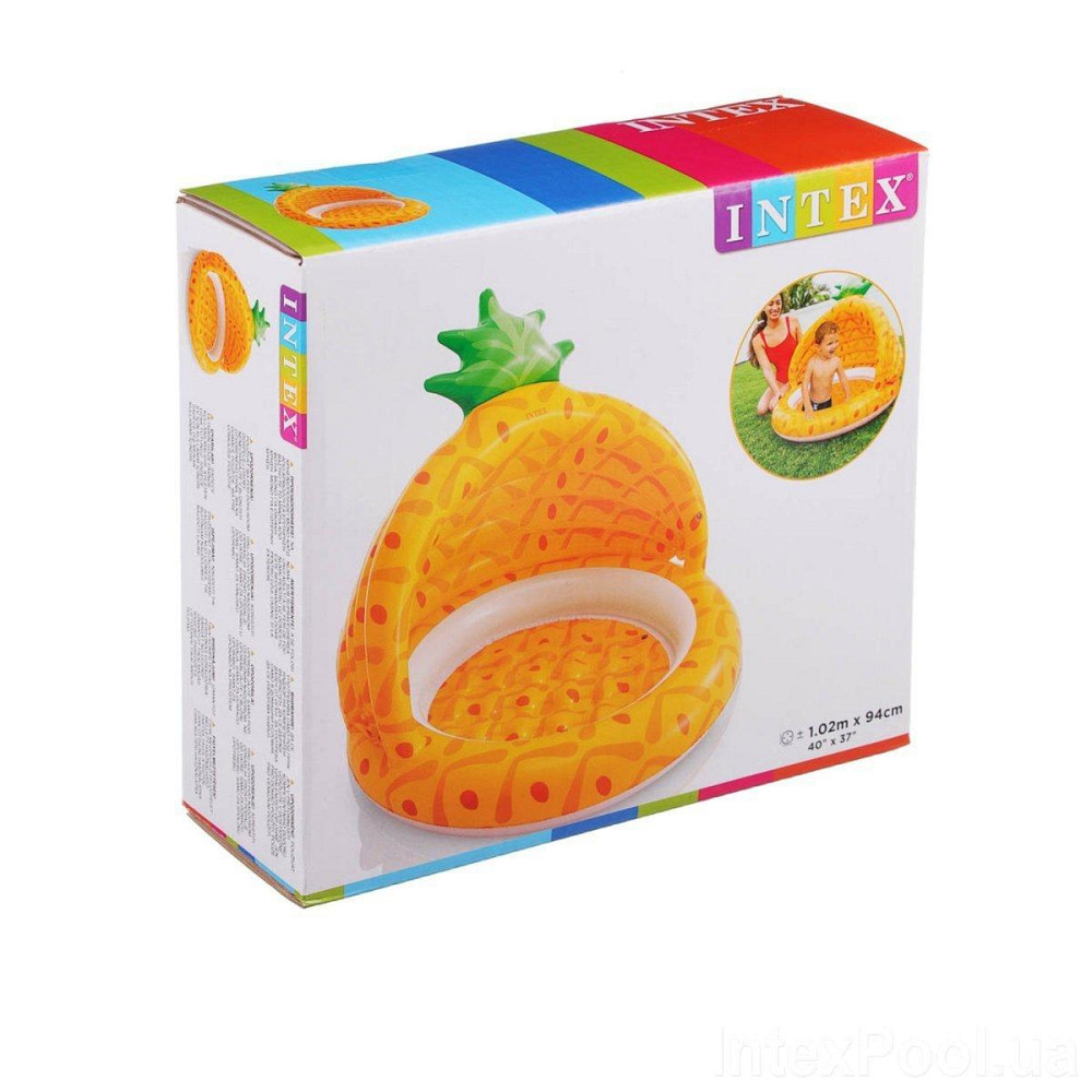 Надувний бассйен з м'яким дном і навісом "Ананас" 102 см Іntex 58414 Київ - фото 2