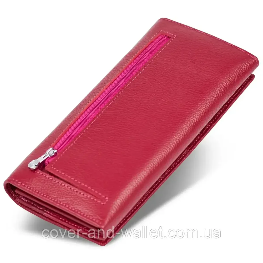 Класичний жіночий гаманець рожевого кольору на багато карток Boston Київ - фото 3