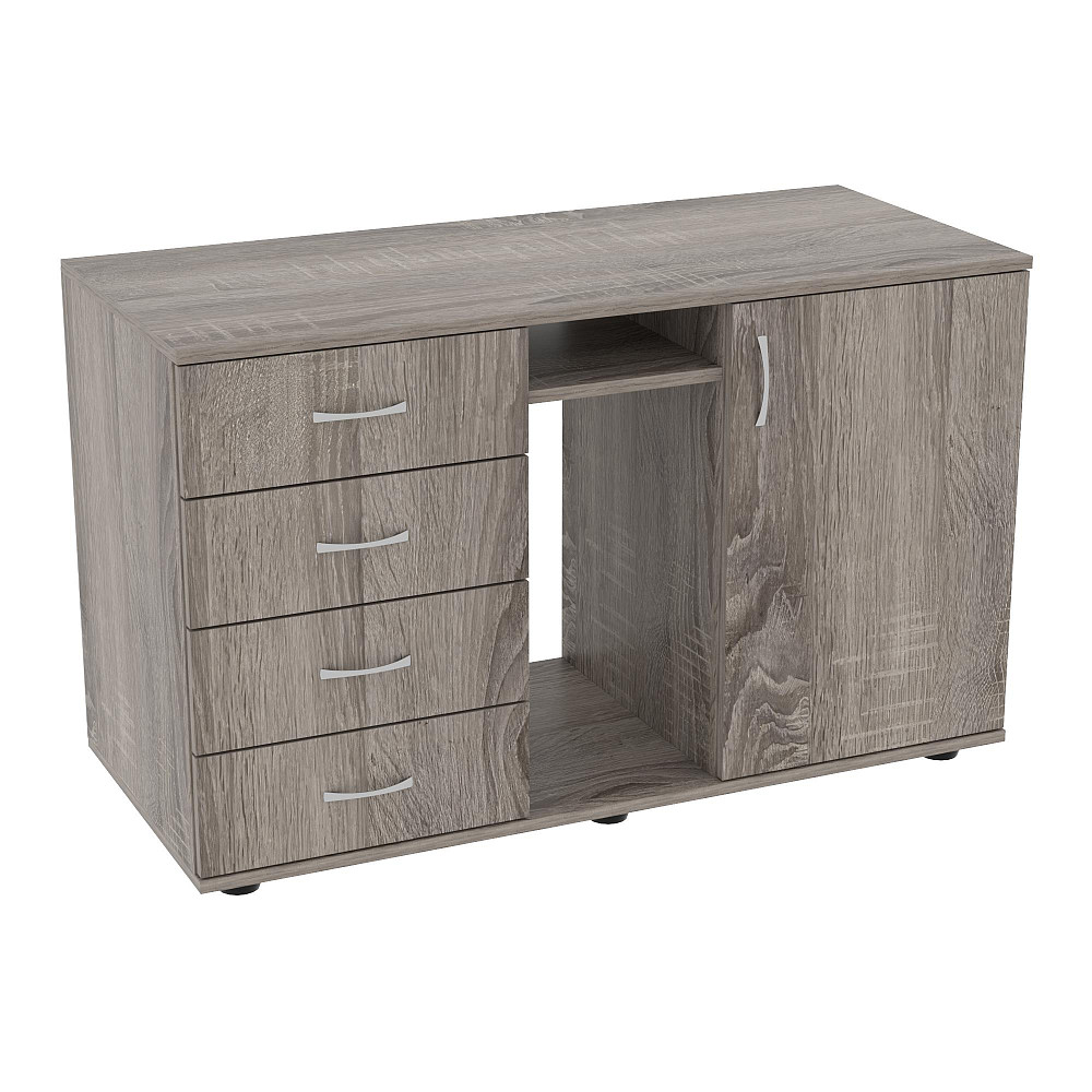 Тумба офисная Лидер, Дуб Сонома Трюфель, 1100/480/650 Львов - изображение 1