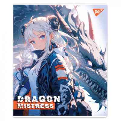 Тетрадь Yes Dragon mistress 12 листов линия (767506) Винница