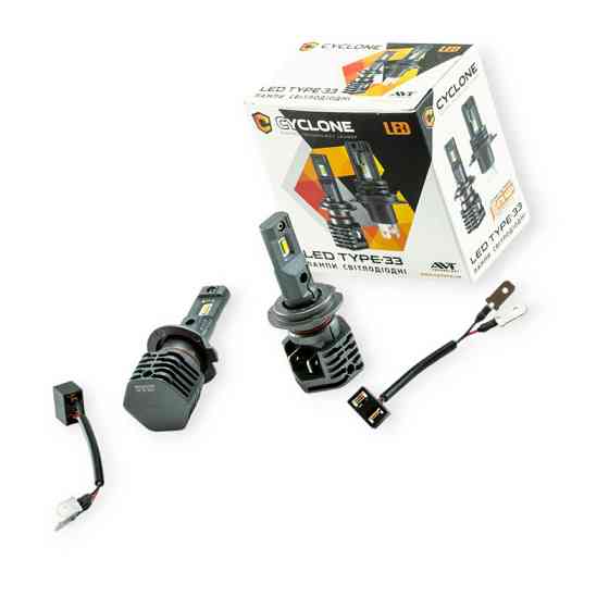 Автолампа LED H7 12V Type 33 12W 5000K 4800L радиатор Мукачево