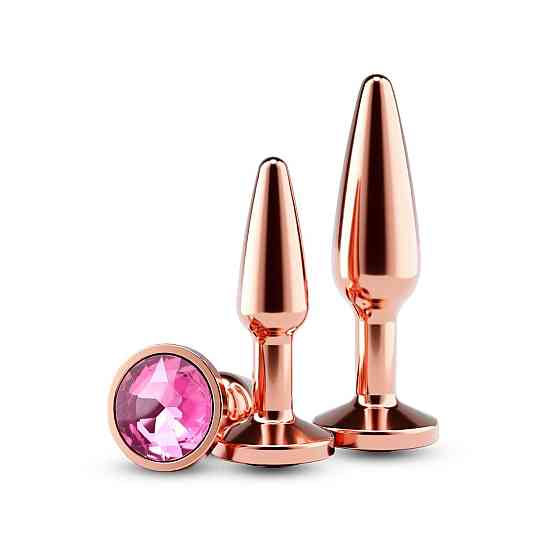 Набір анальних пробок NS Novelties Rear Assets - Tapered Trainer Kit - Rose Gold - Pink Sex Aura Київ